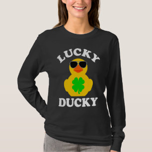 Camiseta Gafas de sol de pato de goma Cuatro hojas C Lucky