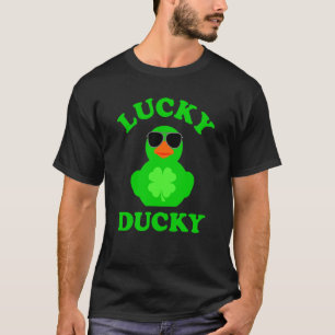 Camiseta Gafas de sol de pato de goma Cuatro hojas C Lucky 