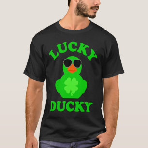 Camiseta Gafas de sol de pato de goma Cuatro hojas C Lucky 