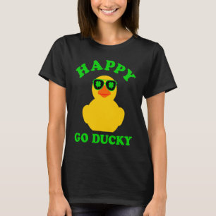 Camiseta Gafas de sol de pato de goma Feliz Go Ducky Pun St