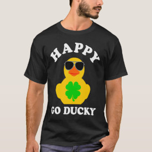 Camiseta Gafas de sol de pato de goma Feliz Go Ducky Pun St