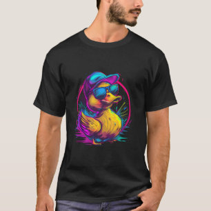 Camiseta Gafas de sol de pato de goma Pato de goma Arte Agu