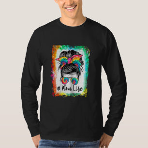 Camiseta Gafas de sol de pelo de un pozo de vida de las muj