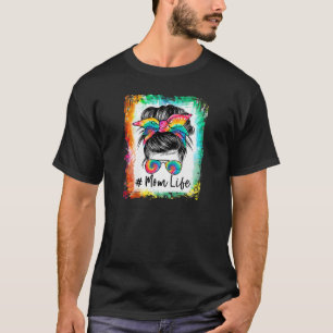 Camiseta Gafas de sol de pelo de un pozo de vida de las muj