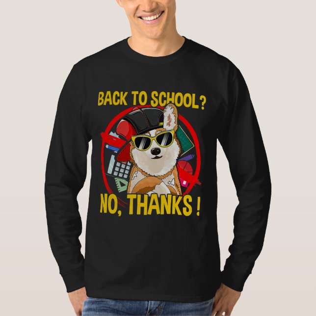Camiseta Gafas de sol de perro de Corgi (Anverso)