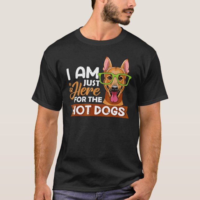 Camiseta Gafas De Sol De Perro Estoy Aquí Por Los Perros Ca (Anverso)