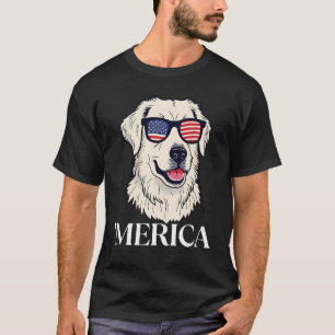 Camiseta Gafas de sol de perro patriótico - Ar canino de ba