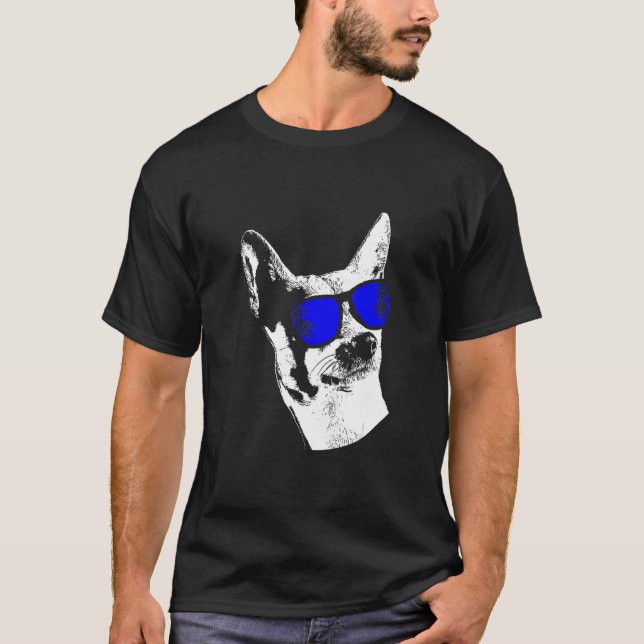 Camiseta Gafas de sol de perro perro perro perro perro perr (Anverso)