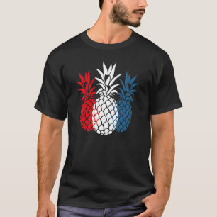 Camiseta Gafas De Sol De Piña 4 De Julio Patriótico Pineapp