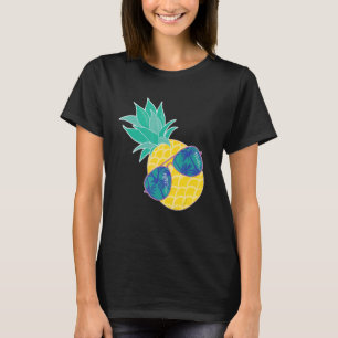 Camiseta Gafas de sol de piña Aloha Bebe Hipster Hawaii