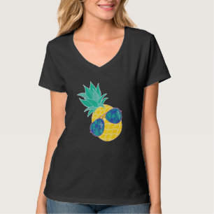 Camiseta Gafas de sol de piña Aloha Bebe Hipster Hawaii