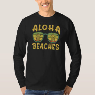 Camiseta Gafas de sol de piña Aloha Hawaii Vintage Su de 19