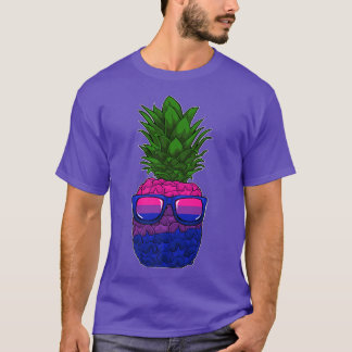 Camiseta Gafas de sol de piña bisexual LGBT-Q sutil Bi Pri