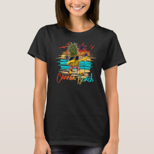 Camiseta Gafas de sol de piña Dabbing Cannon Beach Vacacion