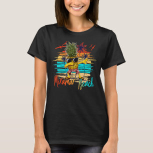 Camiseta Gafas de sol de piña Dabbing Miramar Beach Florida