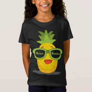 Camiseta Gafas de sol de piña Fruta Aloha Bebidas Hawaii -