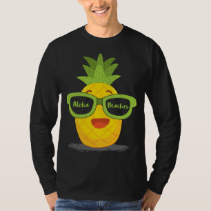 Camiseta Gafas de sol de piña Fruta Aloha Bebidas Hawaii -