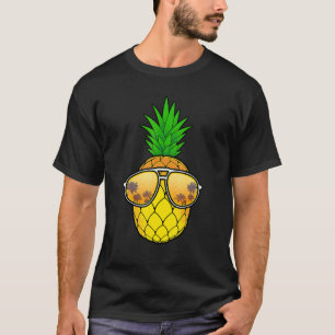Camiseta Gafas de sol de piña Hombres Hombres Mujeres piña 
