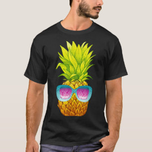 Camiseta Gafas de sol de piña playa divertido verano