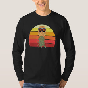 Camiseta Gafas de sol de piña Retro Aloha Beach Hawaii