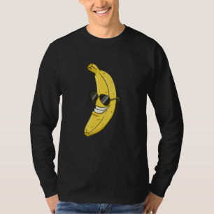 Camiseta Gafas de sol de plátano Gafas sonrientes Face Frui