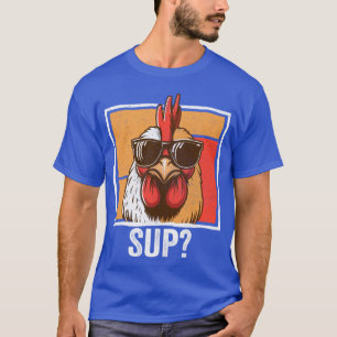 Camiseta Gafas de sol de pollo Granja de animales divertido