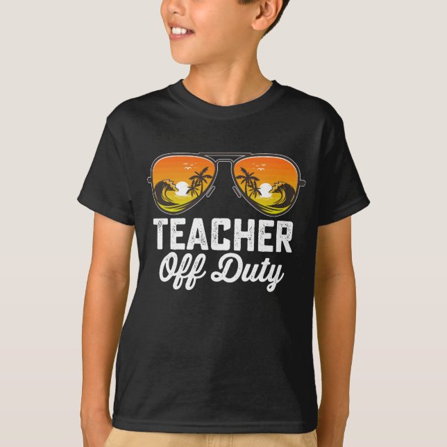 Camiseta Gafas de sol de profesor fuera de servicio último  (Anverso)