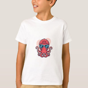 Camiseta Gafas de sol de pulpo geniales gorra niños