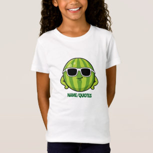 Camiseta Gafas de sol de sandía frescas Gráfico de dibujos 