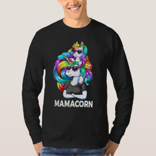Camiseta Gafas de sol de unicornio mamá traje retro