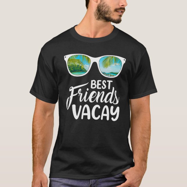 Camiseta Gafas de sol de verano mejor amigo Vacay Beach Vac (Anverso)