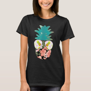 Camiseta Gafas de sol de verano Piña Aloha Bebidas Hawai