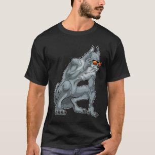 Camiseta Gafas de sol de Werewolf Halloween