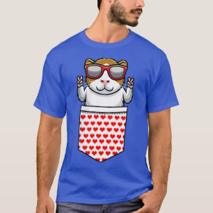 Camiseta Gafas de sol del cerdo guineano del lado del bolsi