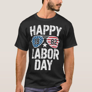 Camiseta Gafas de sol del Día del Trabajo Feliz Hombres de 