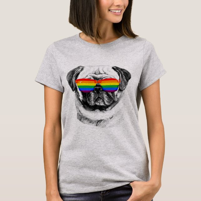 Camiseta Gafas de sol del orgullo del barro amasado (Anverso)