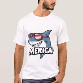 Camiseta Gafas de sol divertidas con bandera de EE. UU. Sha