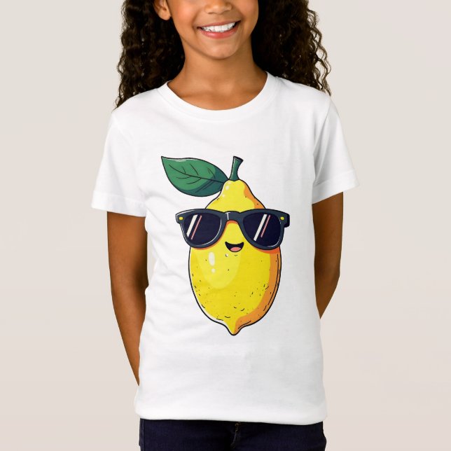 Camiseta Gafas de sol divertidas de limón (Anverso)
