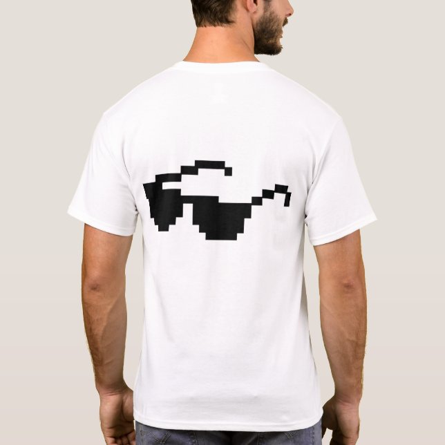 Camiseta gafas de sol divertidas meme (Reverso)