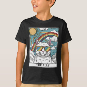 Camiseta Gafas de sol divertidas para el gato Lgbtq Gay Les