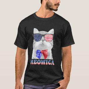 Camiseta Gafas de sol divertidas para gato Meowica 4 de jul