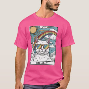 Camiseta Gafas de sol divertidas para gatos LGBTQ Gay Lesbi