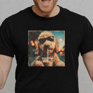 Camiseta Gafas de sol divertidas para perros Goldendoodle c