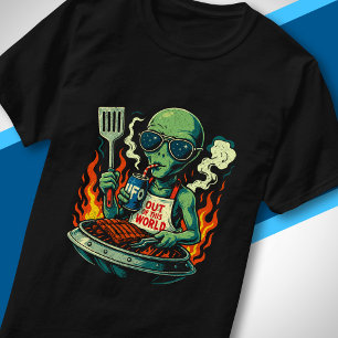 Camiseta Gafas de sol divertidas retro de parrilla de barba