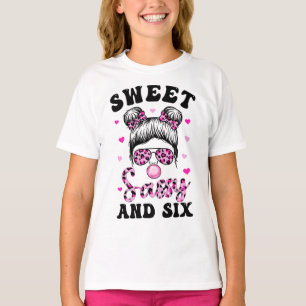 Camiseta Gafas De Sol Dulce Y Sencilla Y Seis Mal Gafas De