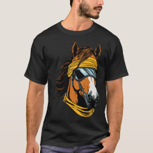 Camiseta Gafas de sol ecuestres Caballo de caballo