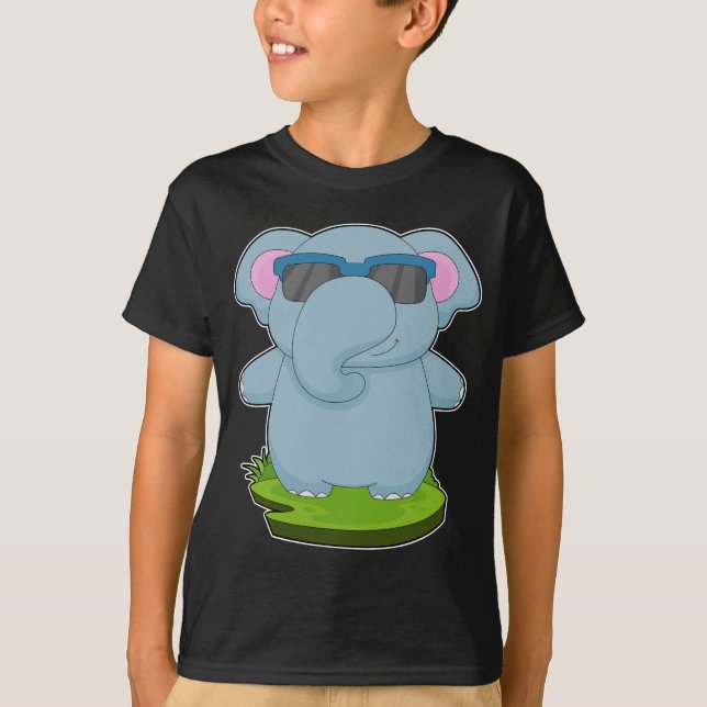 Camiseta Gafas de sol elefantes (Anverso)