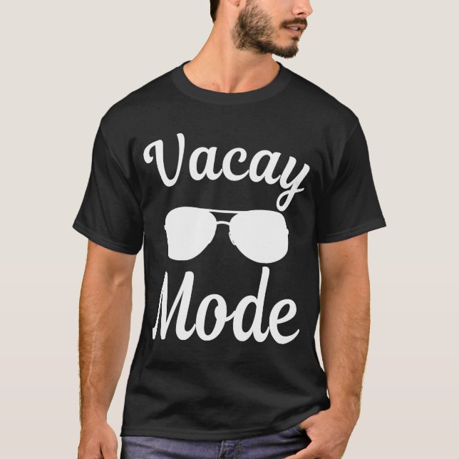 Camiseta gafas de sol en modo de vacaciones de la familia f (Anverso)