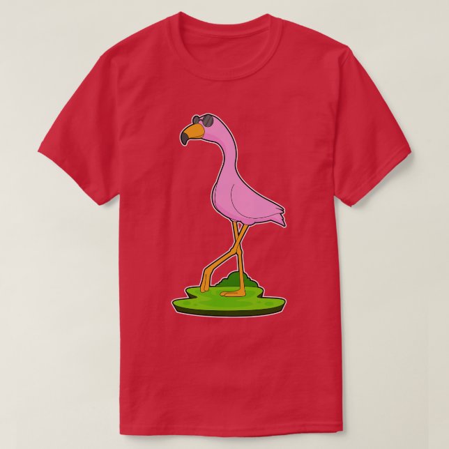 Camiseta Gafas de sol Flamingo 1 (Diseño del anverso)