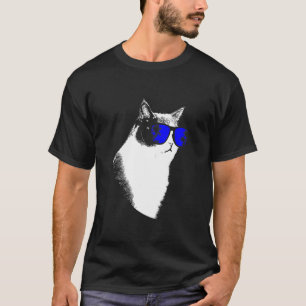 Camiseta Gafas de sol gatito gatito amor gato 1